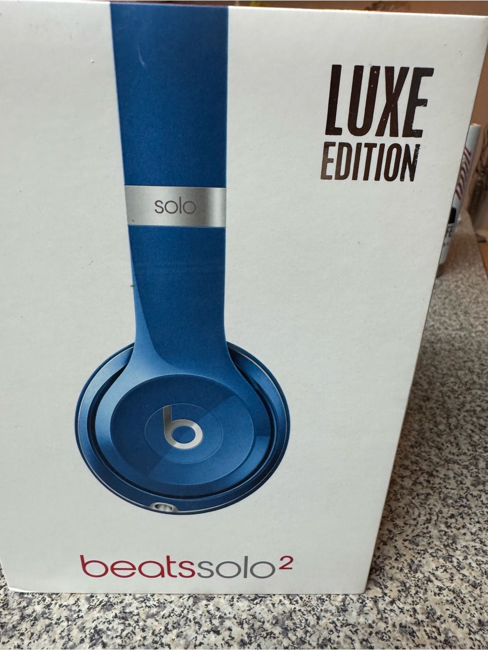 solo Blue On-Ear Headphones with Silver Accents